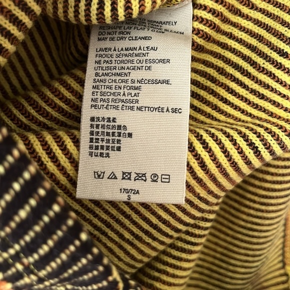 FREE PEOPLE Easy Tiger Striped Knit Stretch Midi Skirt - Picture 8 of 8